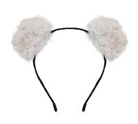 PURPLELILY Cosplay, cerchietto con orecchie da gattino peloso, per carnevale, feste, costume peloso, fatto a mano, per feste in maschera, diavolo, grazioso cerchietto per capelli, accessorio per