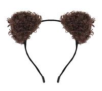 PURPLELILY Cosplay, cerchietto con orecchie da gattino peloso, per carnevale, feste, costume peloso, fatto a mano, per feste in maschera, diavolo, grazioso cerchietto per capelli, accessorio per