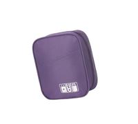 PURPLELILY Custodia per la gestione dei cavi in tessuto Oxford di alta qualità, con manico ergonomico, soluzione di archiviazione per viaggi d'affari, organizer per cavi con tasche in rete elastica
