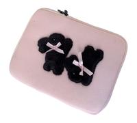 PURPLELILY Custodia per tablet con conigli, borsa portaoggetti per uso quotidiano e da viaggio, elegante per tablet e notebook