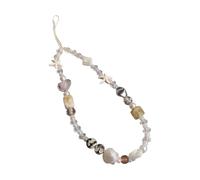 PURPLELILY Decorativo Moda Cellulare Cordicella Bracciali Telefono Cinturino Elegante Colorato Ciondolo Perline Antilost Catena Da Polso Gioielli A Rilascio Veloce Telef