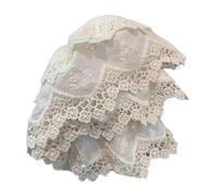 PURPLELILY DoubleLayer Lace Hair Scrunchies Spessi Updos Oversize Scrunchy Elegante Corda per Capelli Scrunchy Donne Coda di Cavallo Titolare