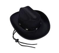 PURPLELILY Elegante cappello Panama Pork Pie Hat per bambini con borchie a stella, perfetto per l'uso quotidiano e cappelli da cowboy decorati con stelle per eventi speciali