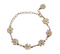 PURPLELILY Elegante gioiello in lega con fiore adatto per donne moderne che apprezzano la raffinatezza e la raffinatezza nei loro accessori accessori da donna alla moda, Misura unica, come descritto