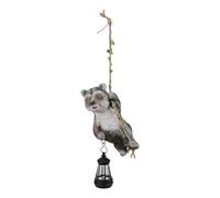 PURPLELILY Energia solare Procioni Luce Resina Animale Statua Per Giardino O Balcone Decorazione Decorativa Yard Art Lampada LED Ornamento Lampada LED Ornamento