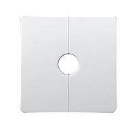 PURPLELILY Flangia divisa quadrata in plastica per piastra di rosetta quadrata per hardware domestico per tubi di diametro 0,47 ''/0,87 ''/1,26 ''