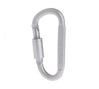 PURPLELILY Grande moschettone in lega di alluminio a forma di D Gancio a molla a sgancio rapido gancio fibbia campeggio gancio portachiavi all'aperto clip di bloccaggio arrampicata