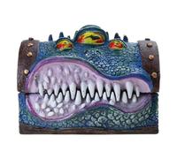 PURPLELILY Mimic Chest RPG Dadi Scatola di dadi poliedrici D & D Gioco di ruolo Decorazioni per la casa da tavolo Scatola di gioielli Ornamenti Scatole di gioielli e organizzatori