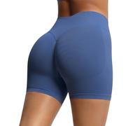 PURPLELILY Pantaloncini da palestra da donna alla moda per sollevamento culo sportivo leggings da palestra a vita alta ciclismo per corsa allenamento sportivo pantaloncini da allenamento