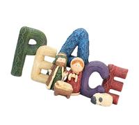 PURPLELILY Presepe classico in resina con statuette di famiglia e amore, decorazioni invernali per la casa per eleganti decorazioni per le vacanze, statua della Sacra Famiglia