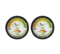 PURPLELILY Scatola di allevamento per animali domestici Manometro Temperatura Termometro Umidità Igrometro Ad Alta Precisione VivariumTank Forniture 1pc/2Pcs Anfibio Habitat Tool, confezione da due