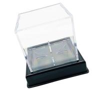 PURPLELILY Scatola di immagazzinaggio acrilica trasparente del contenitore del supporto di sport della scatola di esposizione del baseball con la scatola del supporto