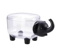 PURPLELILY Scatola di immagazzinaggio del tampone di cotone trasparente antipolvere con il coperchio per l'organizzazione domestica Contenitore igienico di grande capacità di stoccaggio del tampone di