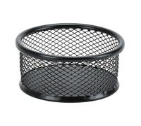 PURPLELILY Scatola portaoggetti in metallo per graffette, organizer per graffette, contenitore in metallo ventilato per forcine di carta, puntine, organizer da scrivania in classe