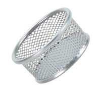 PURPLELILY Scatola portaoggetti in metallo per graffette, organizer per graffette, contenitore in metallo ventilato per forcine di carta, puntine, organizer da scrivania in classe