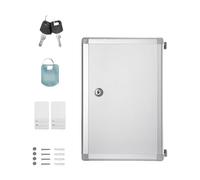 PURPLELILY Scatola portaoggetti salvaspazio da appendere alla parete, include etichette vuote e 2 chiavi, pratica costruzione in metallo, armadio industriale di diverse dimensioni per concessionari di