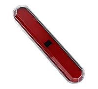 PURPLELILY Slimly - Astuccio portamatite con coperchio trasparente, per studenti, professionale, per la scuola, Rosso, Bellezza di massa