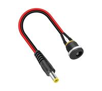 PURPLELILY Spine maschio facili dell'installazione DC5525 al cavo adattatore filettato femmina del supporto del pannello per il cavo adattatore dei progetti di elettronica 20cm