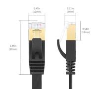 PURPLELILY Struttura ritrattabile pratica di frequenza del cavo di Ethernet 10Gbps CAT7 600MHz adatta a soluzione di rete delle imprese