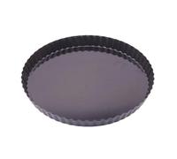 PURPLELILY Teglia rotonda con fondo rimovibile per torte antiaderenti per quiche da forno forno piatto torta Bakewares per torta dessert teglie resistenti