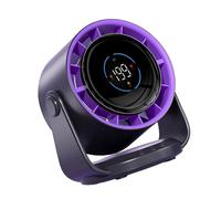 PURPLELILY Ventilatore portatile di raffreddamento regolabile Display digitale USB ufficio interno adatto per uso interno potente ventilatore
