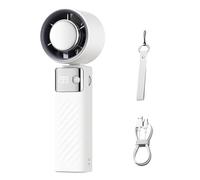 PURPLELILY Ventilatore tascabile leggero USB ricaricabile con display a LED ventilatore ad alta velocità dispositivo di raffreddamento per studenti e impiegati USB ricaricabile a mano