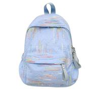 PURPLELILY Zaino scolastico Zaino per computer portatile di grande capacità con tasche multiple coreano dolce borsa per libri colorati per adolescenti ragazza alla moda borsa per la scuola della