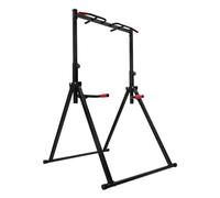 PurpleMinder Barra per Trazioni Dip Station Autoportante Pieghevole, Sbarra Trazioni Power Tower Regolabile in Altezza per Flessioni Trazioni Fitness e Addominali Portatile per Casa (Multi)