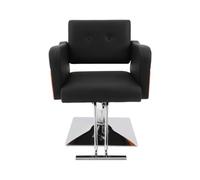 PurpleMinder Sedia da salone, altezza regolabile, 10 cm, colore nero e | Sedie da parrucchiere dal design ergonomico, fino a 150 kg, per parrucchieri, SPA, saloni di bellezza