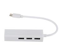 PURPLLE TYPEC to USB2.0 100GbE Hub di Scheda di Rete LAN Rj45 Adattatore di Rete Ethernet 3 Porte USB 2.0