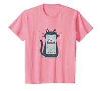 Purr Assistant: Simpatico Design Smartphone con Gatto per Gli Amanti degli Animali Domestici Maglietta, Bambini, Rosa, 2 Anni