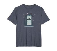 Purr Assistant: Simpatico Design Smartphone con Gatto per Gli Amanti degli Animali Domestici Maglietta, Uomo Taglie Grandi, Pervinca, 6X Tall