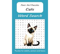 Purr-fect Puzzles: A Cat-Themed Word Search Book with Over 50 Easy-to-Read Puzzles and Complete Solutions!