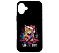 Purr-fect - Simpatico gatto natalizio con gattino Custodia per iPhone 16 Plus