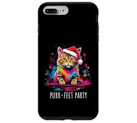 Purr-fect - Simpatico gatto natalizio con gattino Custodia per iPhone 7 Plus/8 Plus