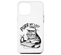 Purr My Last Email Funny Cat Office Humor Sarcastic Custodia per iPhone 12 Pro Max