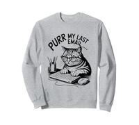 Purr My Last Email Funny Cat Office Humor Sarcastic Felpa