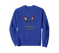 Purr-Perfect Day Every Day Cat Lover Citazione Felpa, Unisex per Adulti, Blu Reale, M