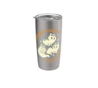 Purranormal Cativity Funny Halloween Costume Ghost Cats Gift Bicchiere termico in acciaio inox doppia parete