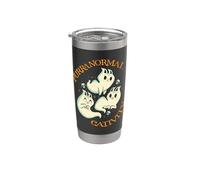 Purranormal Cativity Funny Halloween Costume Ghost Cats Gift Bicchiere termico in acciaio inox doppia parete