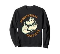 Purranormal Cativity Funny Halloween Costume Ghost Cats Gift Felpa