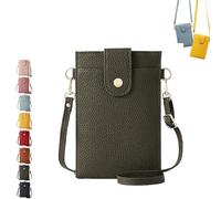 Purrcase 2025 New Women's Ultra-Slim Vertical Phone Wallet, Card Holder with Pockets with Card Slots and Pockets (Green)