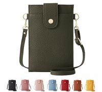 Purrcase Women's Ultra-Slim Vertical Phone Wallet, Card Holder with Pockets, Phone Coin Purse, for Women's (Green)