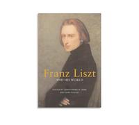 PURRCOCO Poster su tela con musicista romantico ungherese Franz Liszt, poster artistico da parete con stampa moderna per la famiglia, 40 x 60 cm