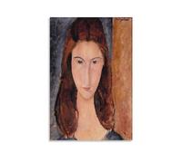 PURRCOCO Poster su tela con stampa artistica da parete di Jeanne Hebuterne, Amedeo Modigliani, decorazione moderna per la famiglia, 30 x 45 cm
