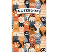 Purrfect Paws: A Notebook for Cat Lovers: Cute Cat Paw Print Journal, 6 x 9 Inches, 200 Lined Pages, Ideal for Notes, Journaling, and Doodling