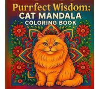 Purrfect Wisdom: Cat Mandala Coloring Book: 33 Pages of Joy & Calm. A Unique Gift for Women & Men