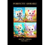Purrfectly Adorable: Deluxe Edition: Includes All 4 Volumes Single-Sided Cat Coloring Fun for Kids Ages 4-8