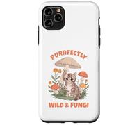 Purrfectly Wild and Fungi Cat Mushroom Custodia per iPhone 11 Pro Max