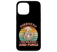Purrfectly Wild and Fungi Cat Mushroom Custodia per iPhone 13 Pro Max